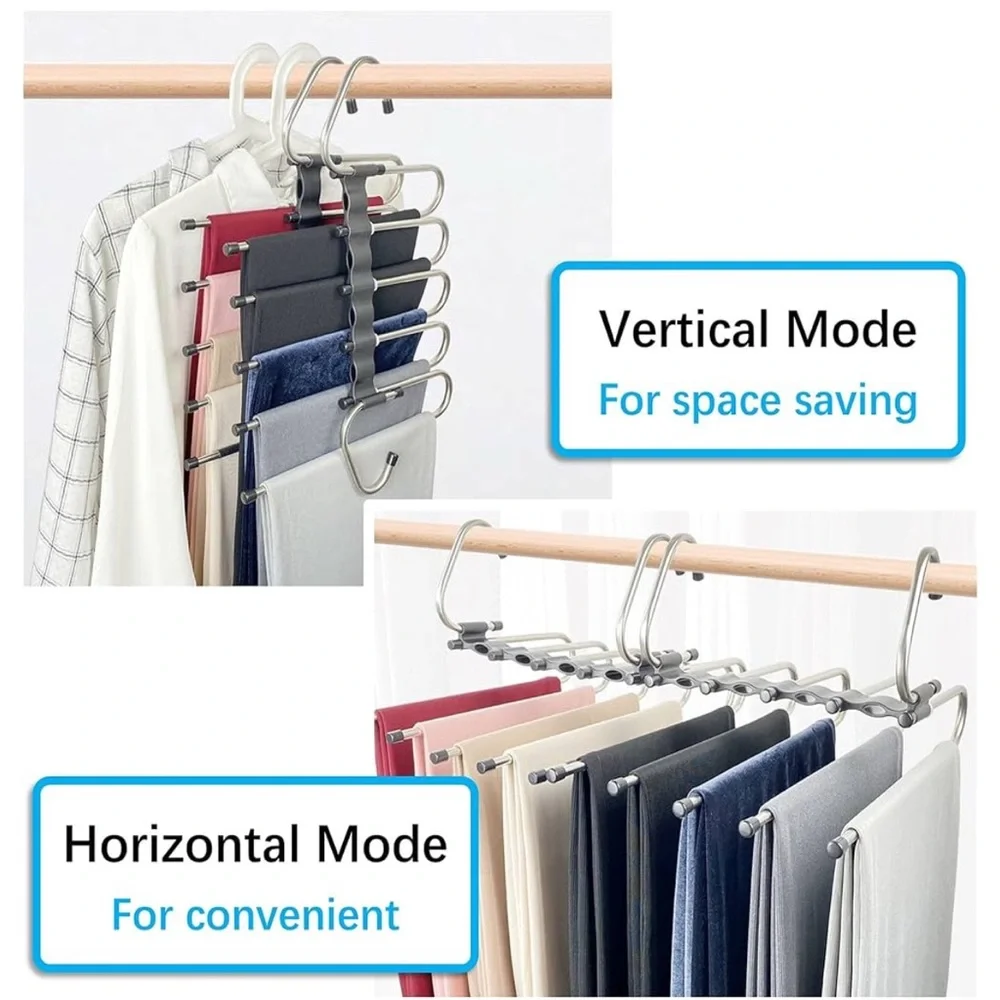 2 Pack* Space Saving Pants Hangars